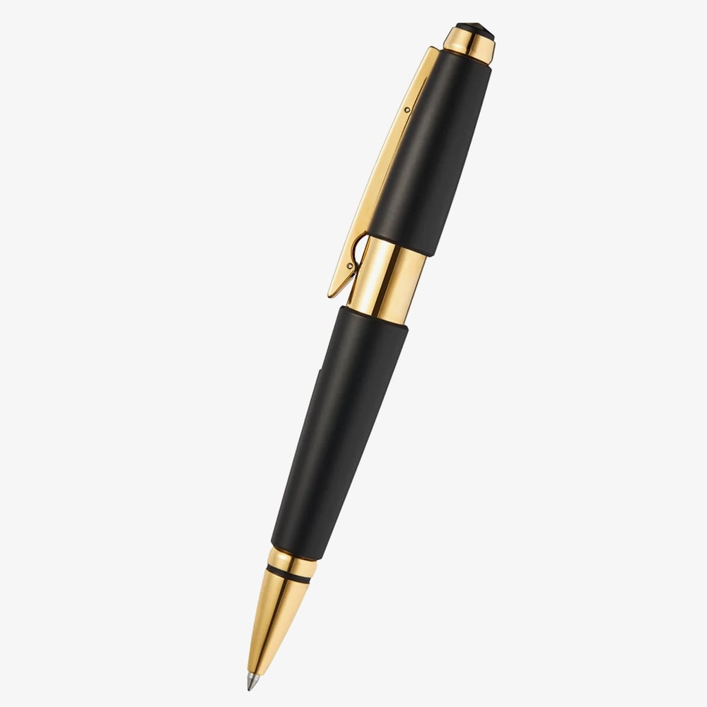 Cross Edge Matte Black Lacquer & Gold Selectip Rollerball Pen AT0555-20