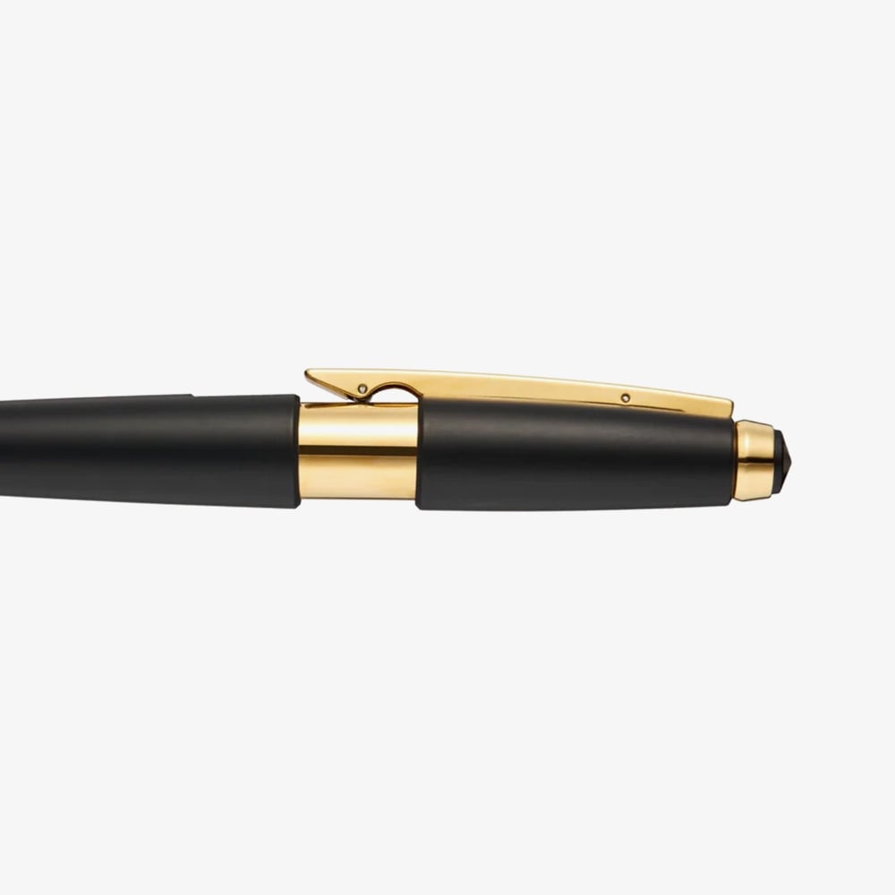 Cross Edge Matte Black Lacquer & Gold Selectip Rollerball Pen AT0555-20