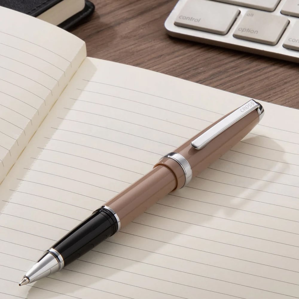 Cross Lume Mocha & Chrome Rollerball Pen AT0805-4