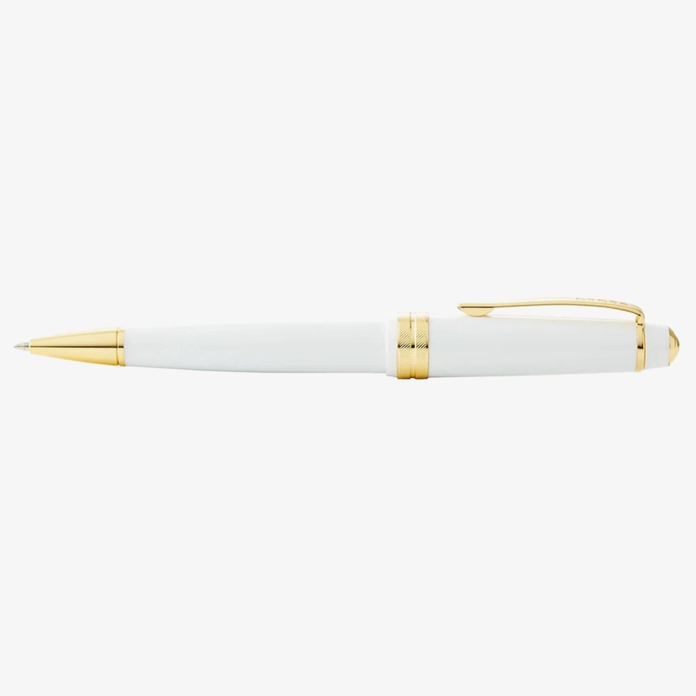 Cross Bailey Light White Resin & Gold Tone Ballpoint Pen AT0742-10