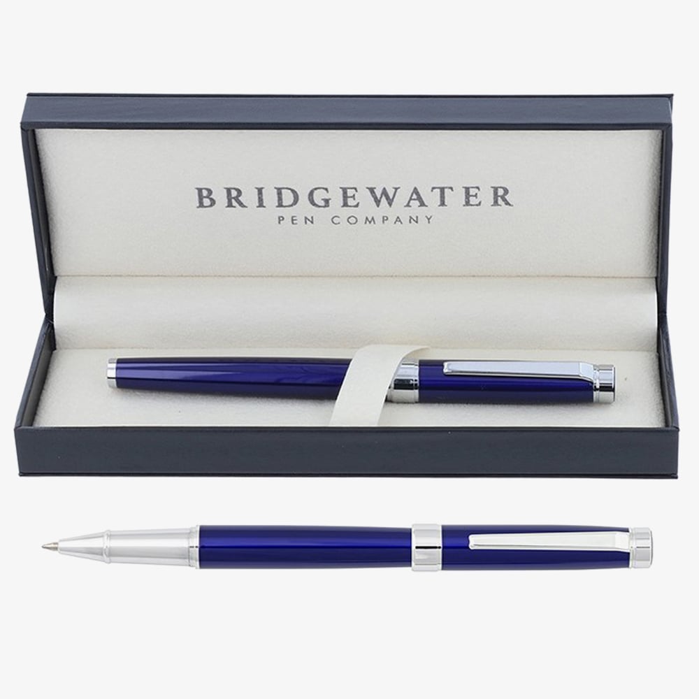 Bridgewater Galway Blue And Chrome Rollerball Pen 341536
