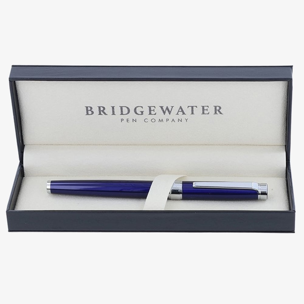 Bridgewater Galway Blue And Chrome Rollerball Pen 341536