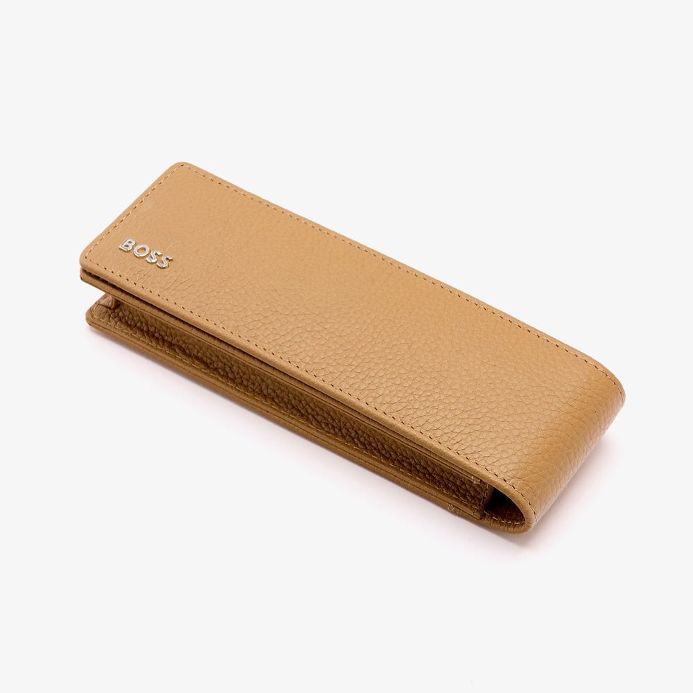 BOSS Classic Camel Double Pen Case HLD417X
