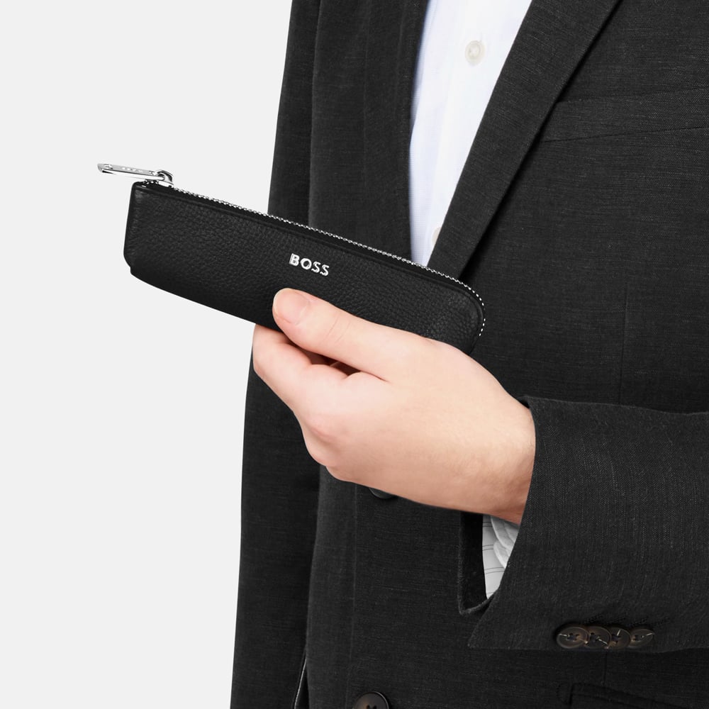 BOSS Classic Black Small Pen Case HLS417A