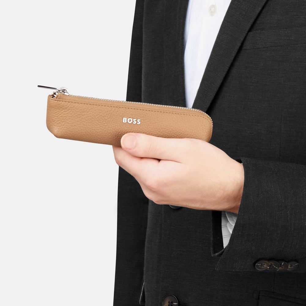 BOSS Classic Camel Small Pen Case HLS417X