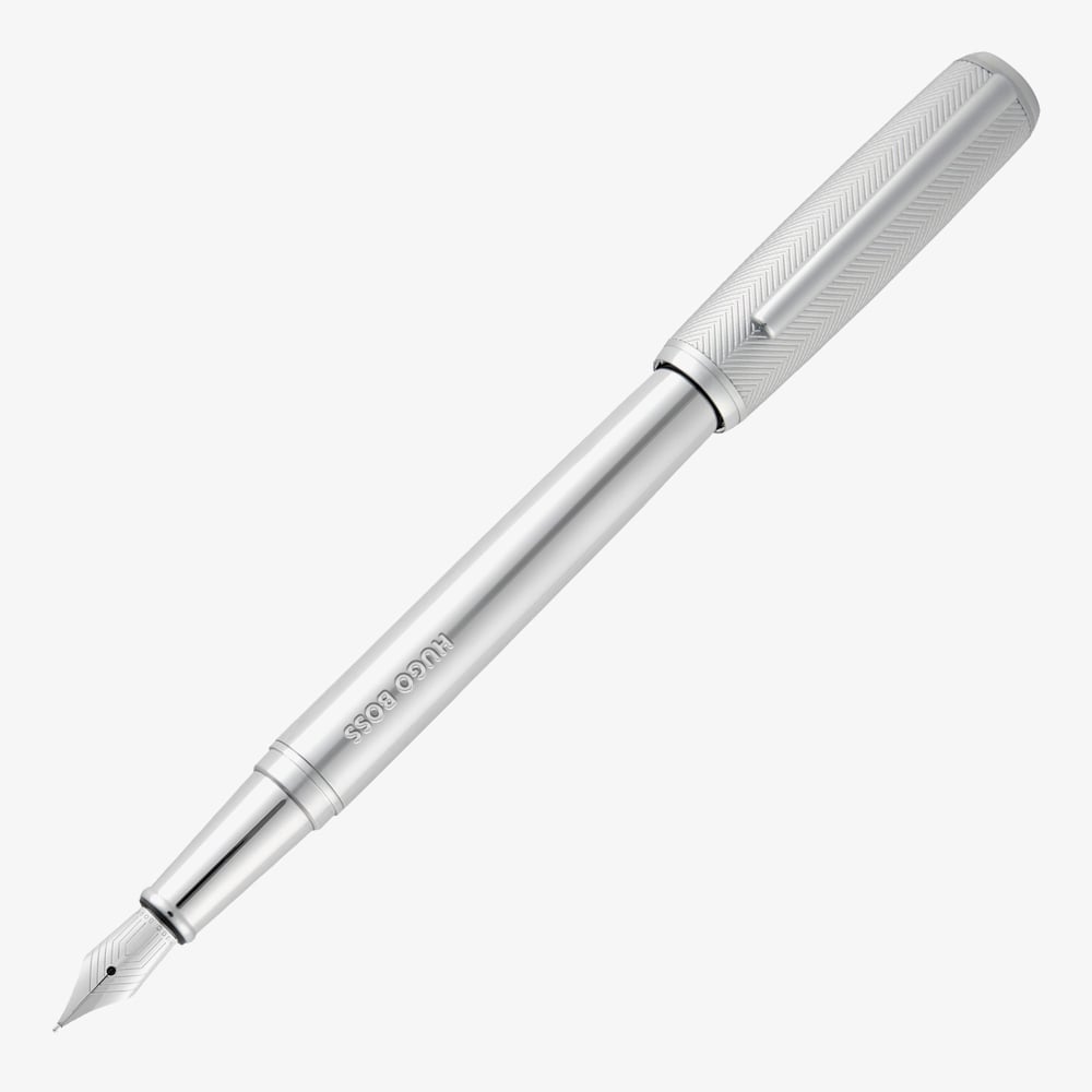 BOSS Pace Chrome Fountain Pen HSL5652B