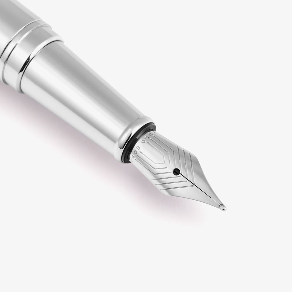 BOSS Pace Chrome Fountain Pen HSL5652B