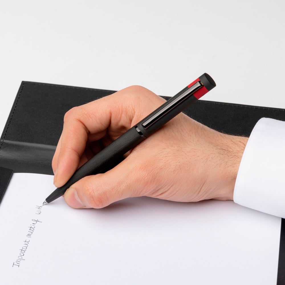 BOSS Loop Diamond Black Ballpoint Pen HSW3674A