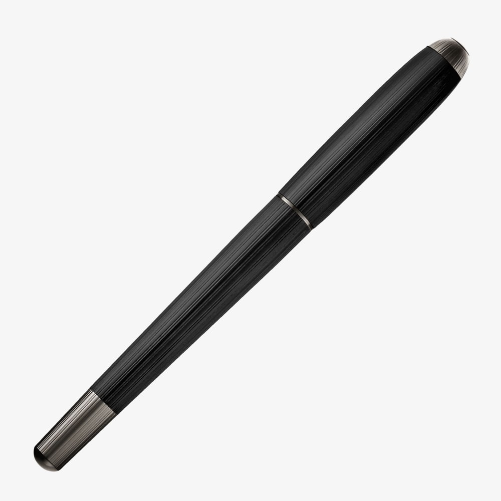 BOSS Contour Pinstripe Black Fountain Pen HSV6762A