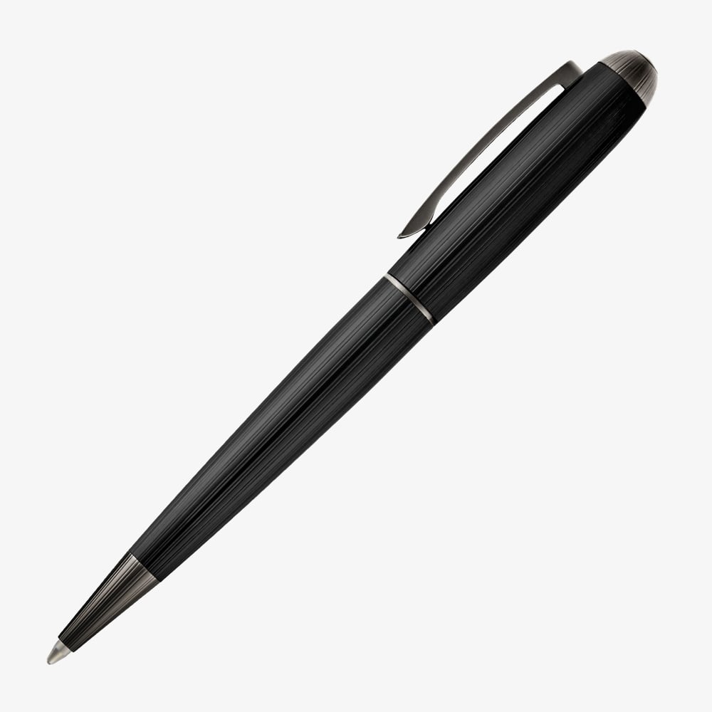 BOSS Contour Pinstripe Black Ballpoint Pen HSV6764A