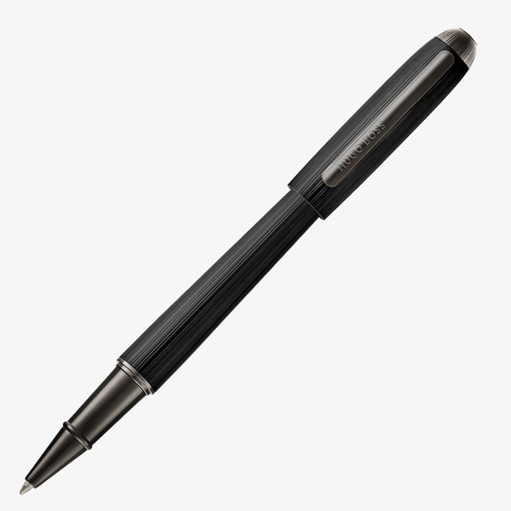 BOSS Contour Pinstripe Black Rollerball Pen HSV6765A