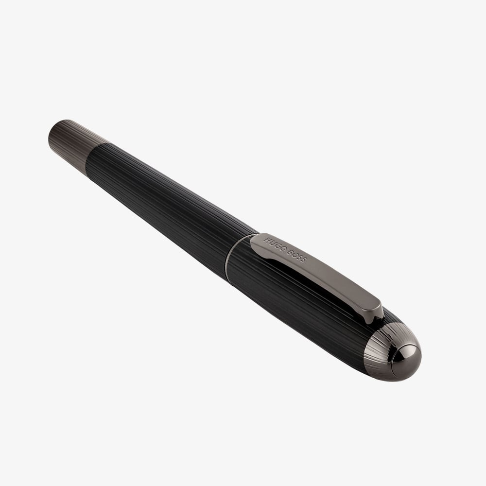 BOSS Contour Pinstripe Black Rollerball Pen HSV6765A