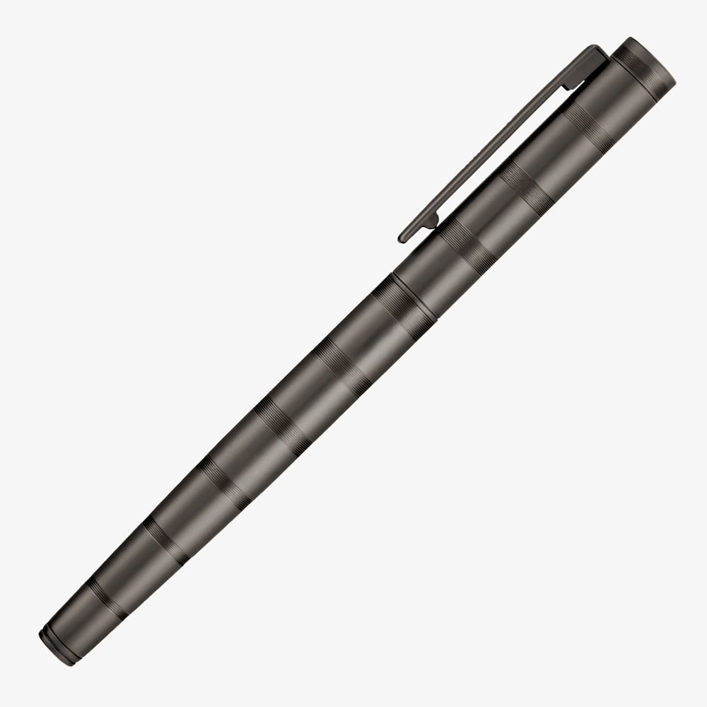BOSS Loop Stripes Gunmetal Fountain Pen HSH6852D