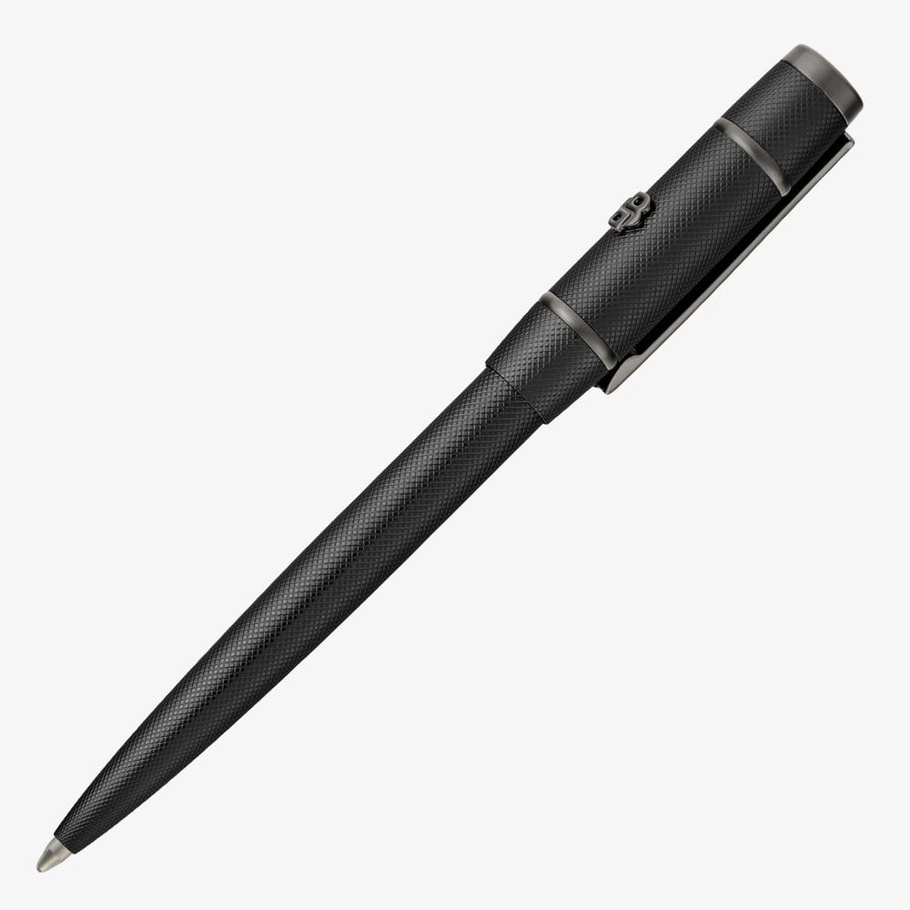 BOSS Rive Varsity Diamond Black Ballpoint Pen HSY6204A
