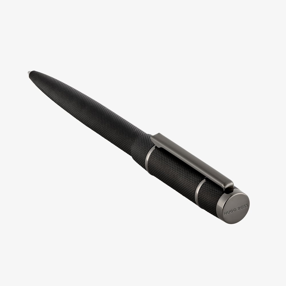 BOSS Rive Varsity Diamond Black Ballpoint Pen HSY6204A
