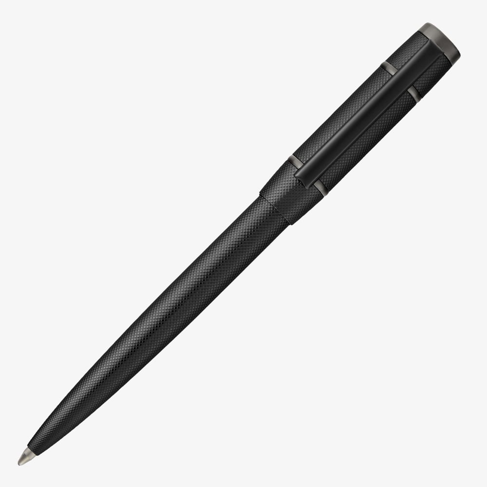 BOSS Rive Varsity Diamond Black Ballpoint Pen HSY6204A