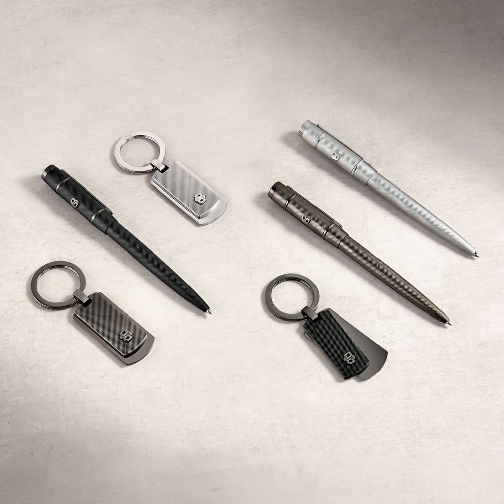 BOSS Rive Varsity Diamond Chrome Ballpoint Pen HSY6204B
