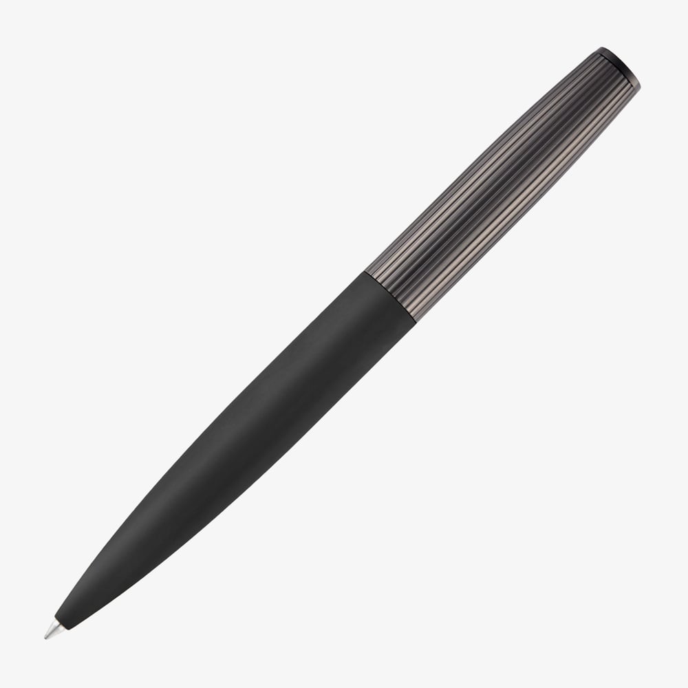 BOSS Illusion Arcade Black & Gunmetal Ballpoint Pen HSV5694D