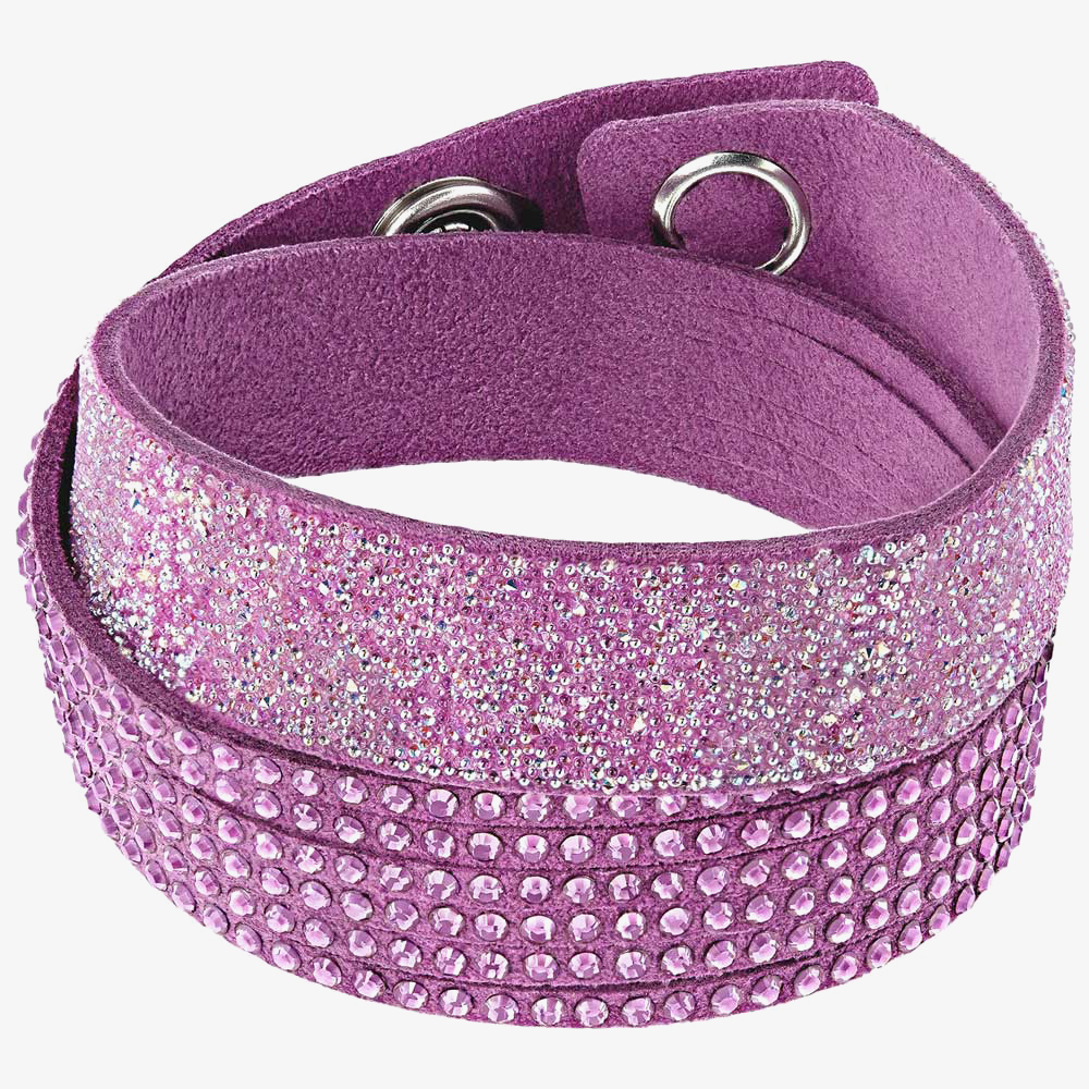 Swarovski Slake Duo Purple Double Wrap Bracelet 5297361