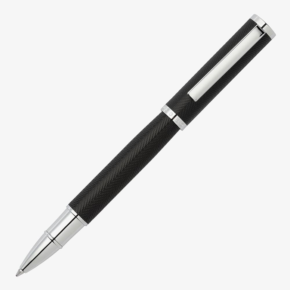 BOSS Formation Herringbone Chrome Rollerball Pen HSI1065B