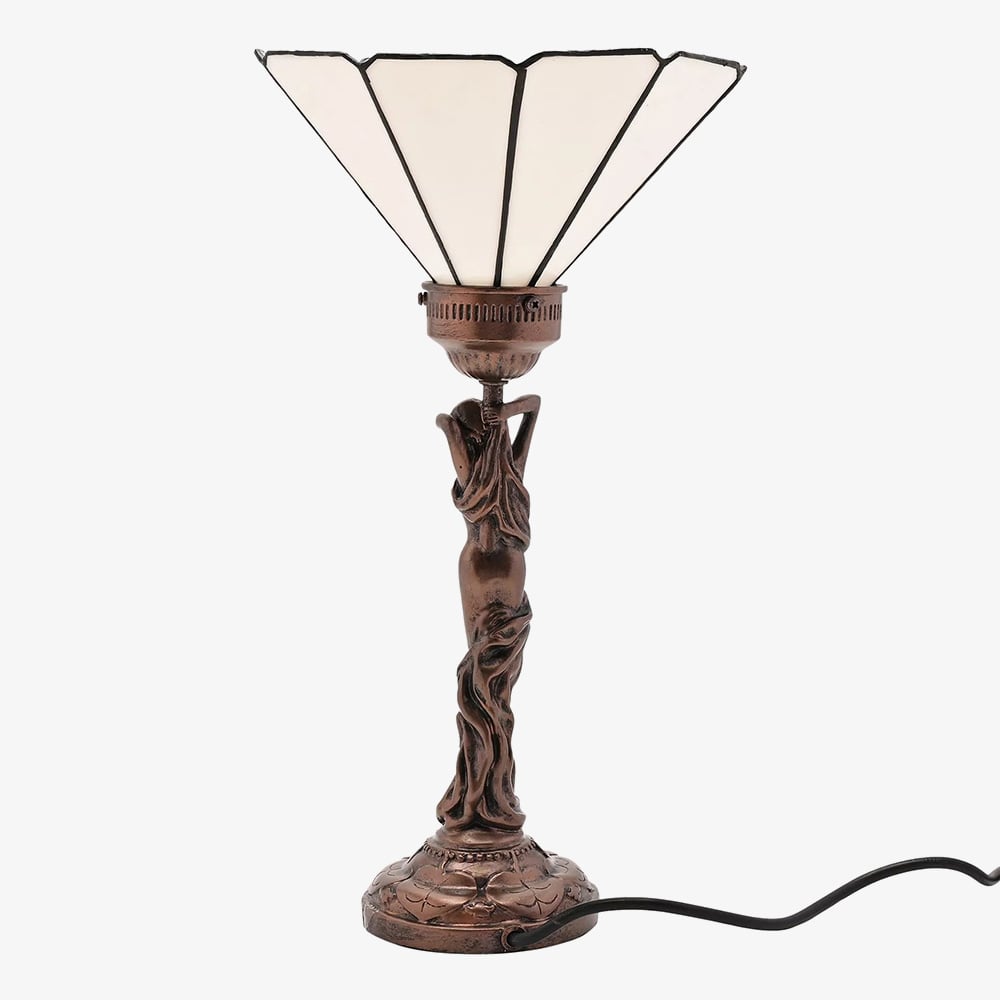 Nouveau Bronze Finish Figurine Lamp L2937
