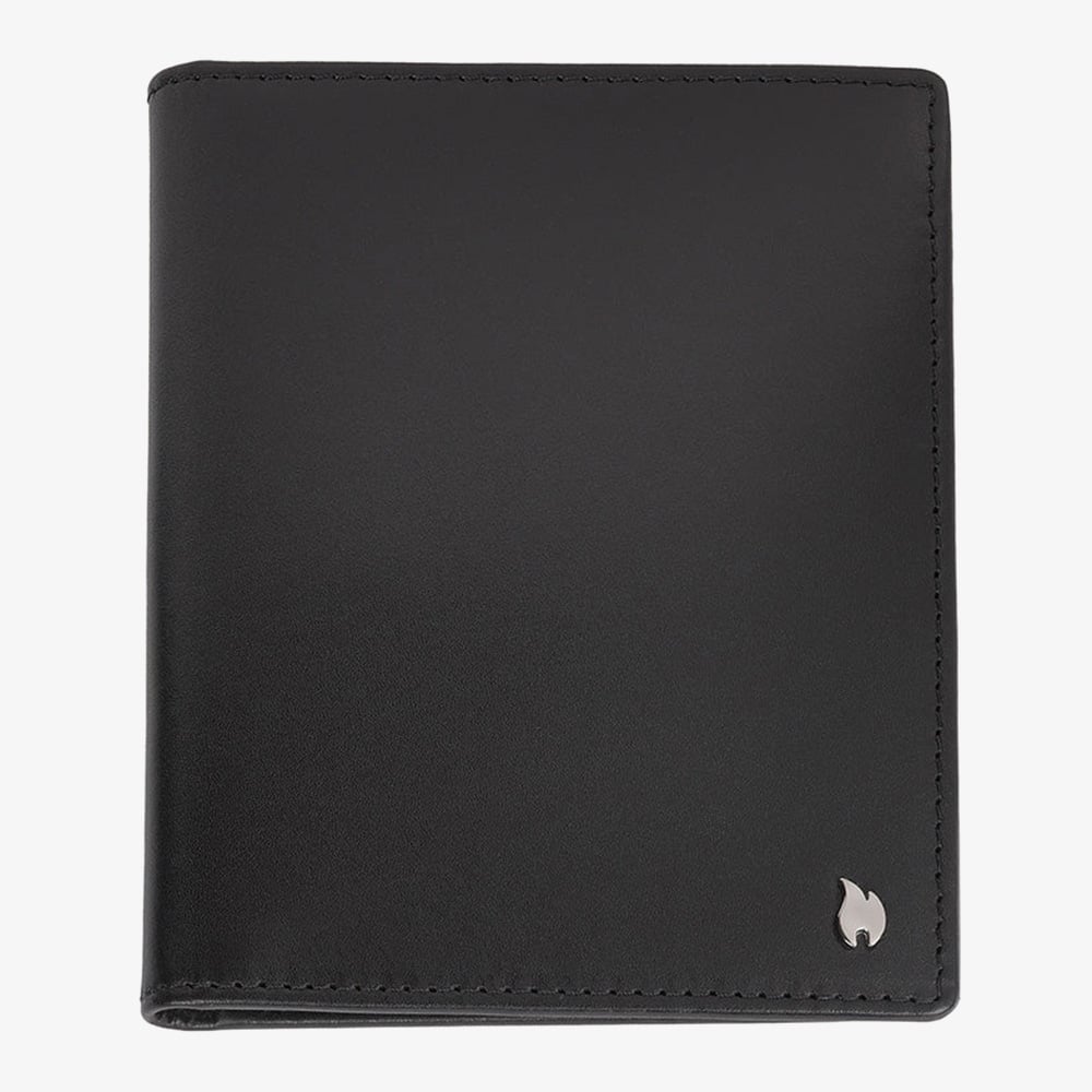 Zippo Signature Black Leather Card Holder Wallet 2007992
