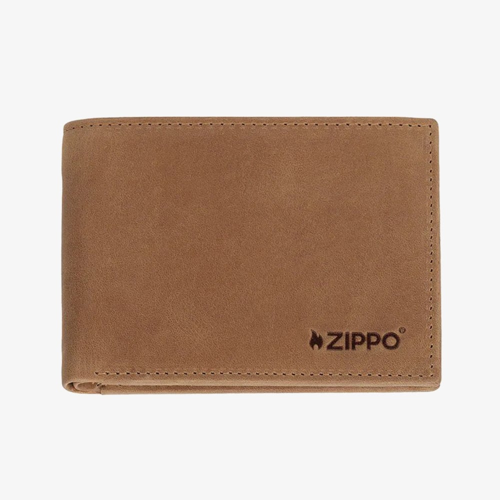 Zippo Vintage Brown Leather Wallet 2008007