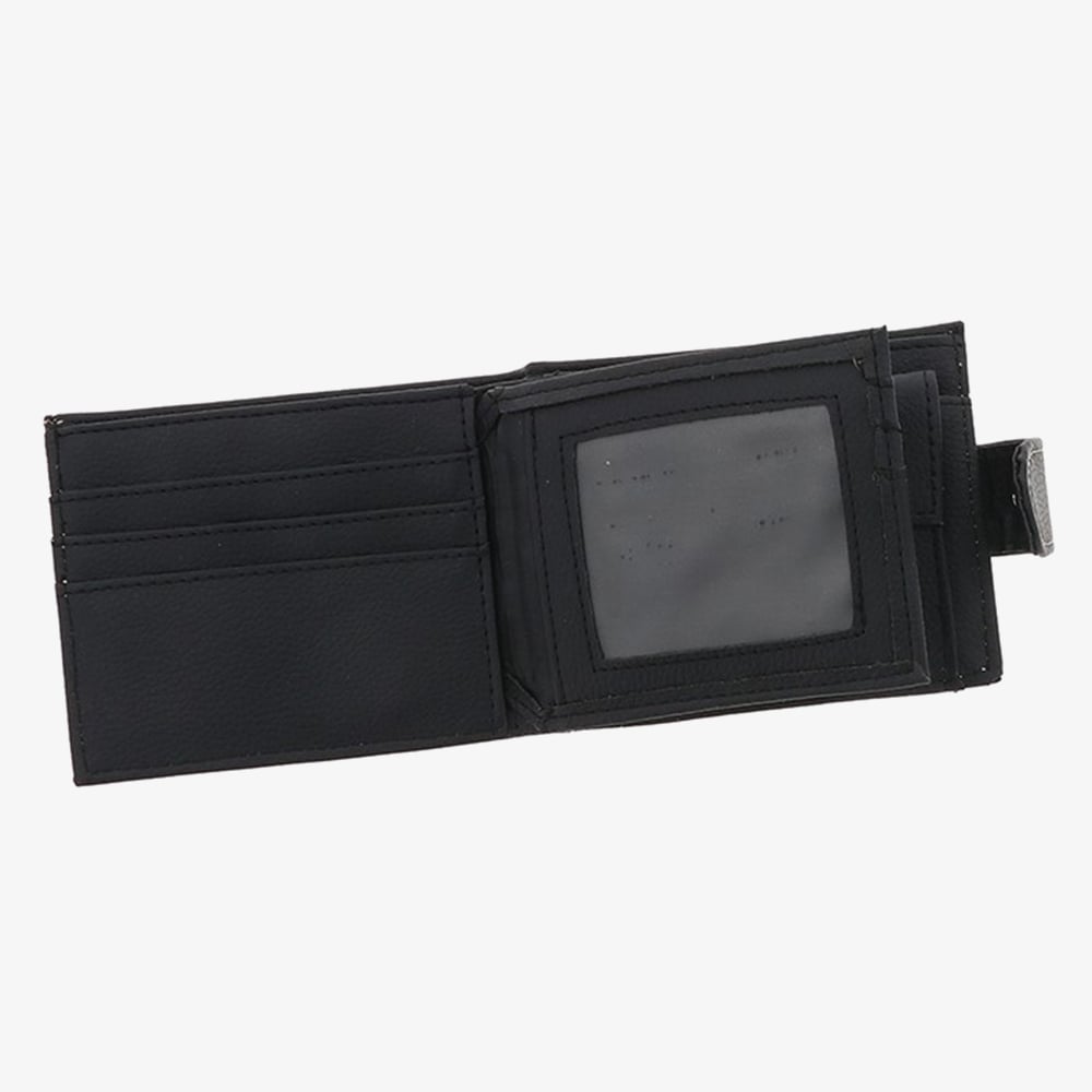 Equilibrium Mens Black Stitched Wallet 59770