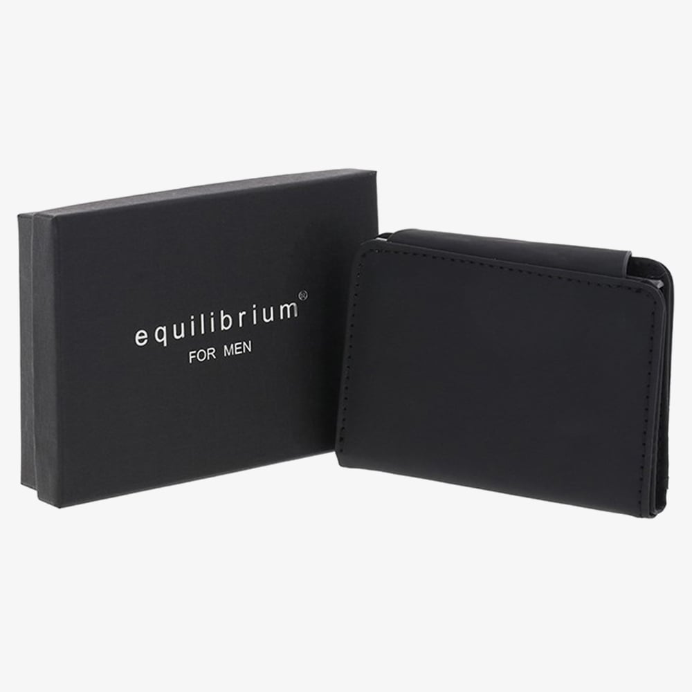 Equilibrium Mens Black Magnetic Pop Up Credit Card Holder 359845