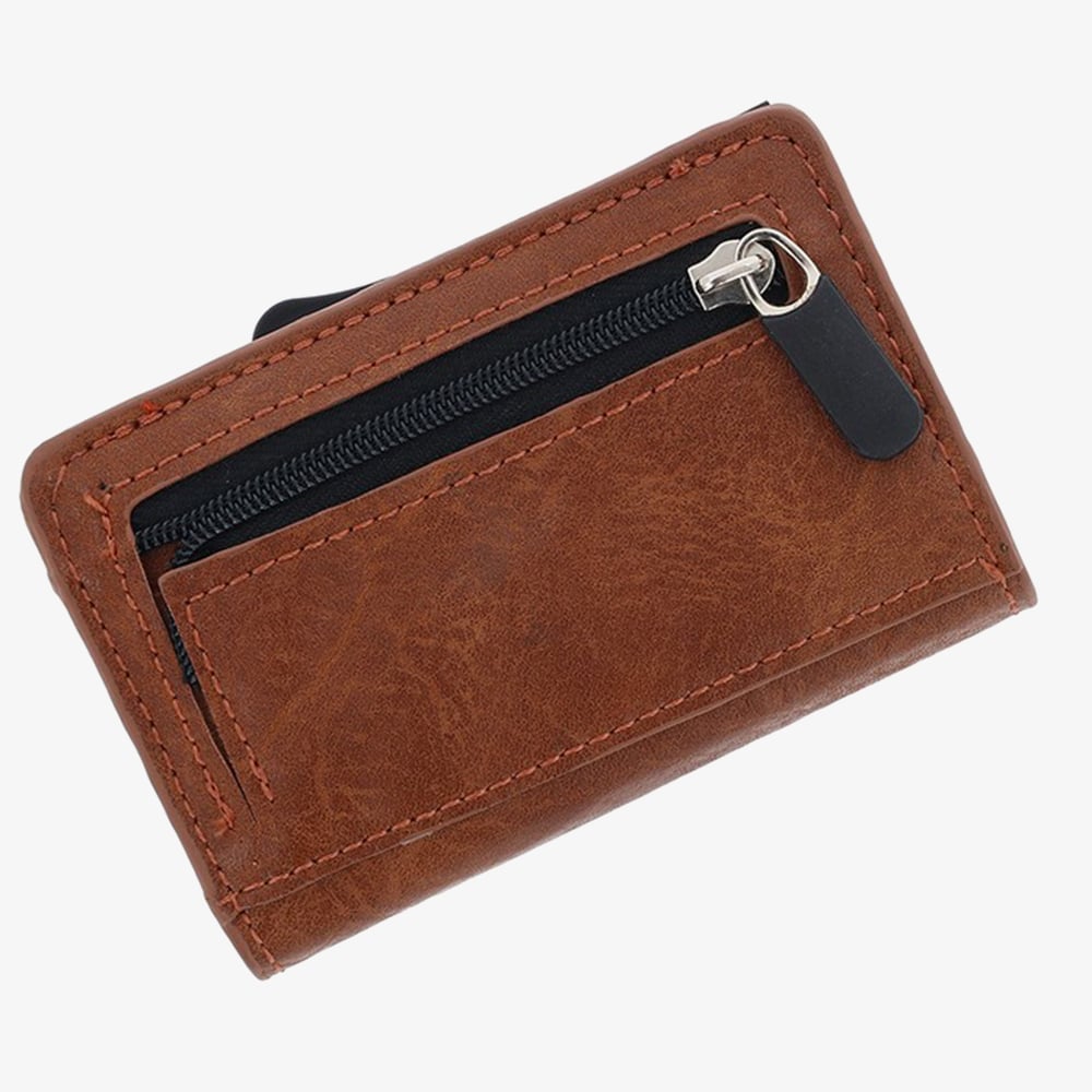 Equilibrium Mens Tan Credit Card Holder & Coin Wallet 339150