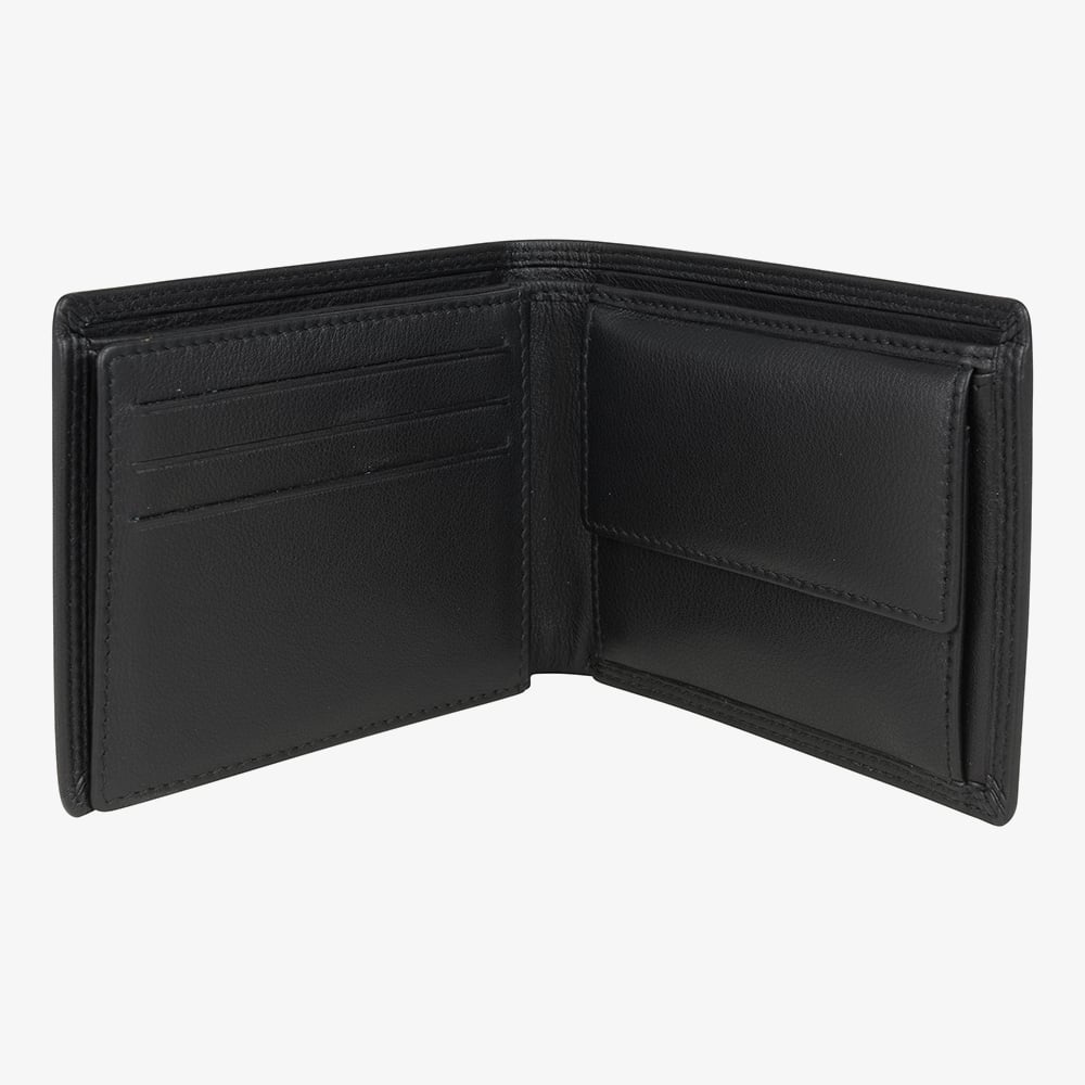 Black Leather RFID Wallet LW-11