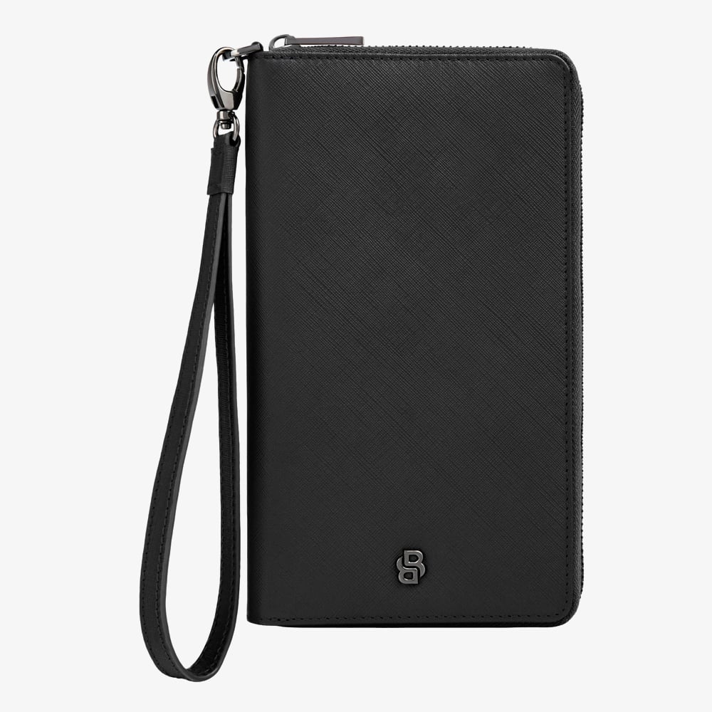 BOSS Double B Saffiano Black Wallet HLL526A