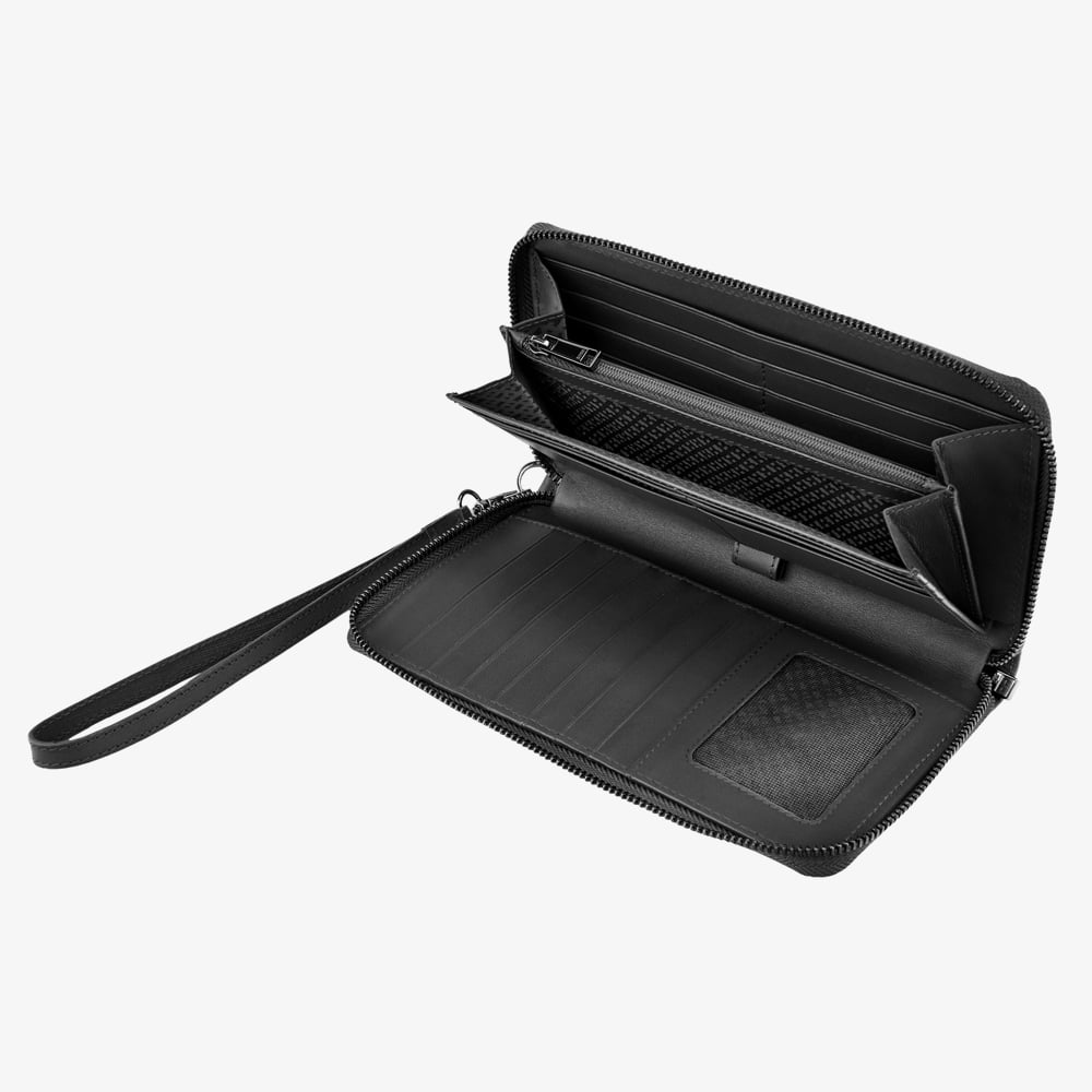 BOSS Double B Saffiano Black Wallet HLL526A