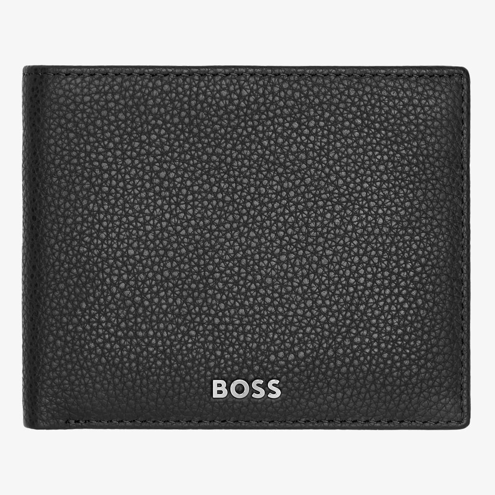 BOSS Classic Grained Black Money Wallet HLM416A