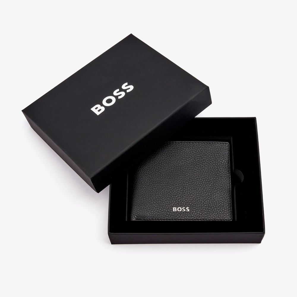 BOSS Classic Grained Black Money Wallet HLM416A