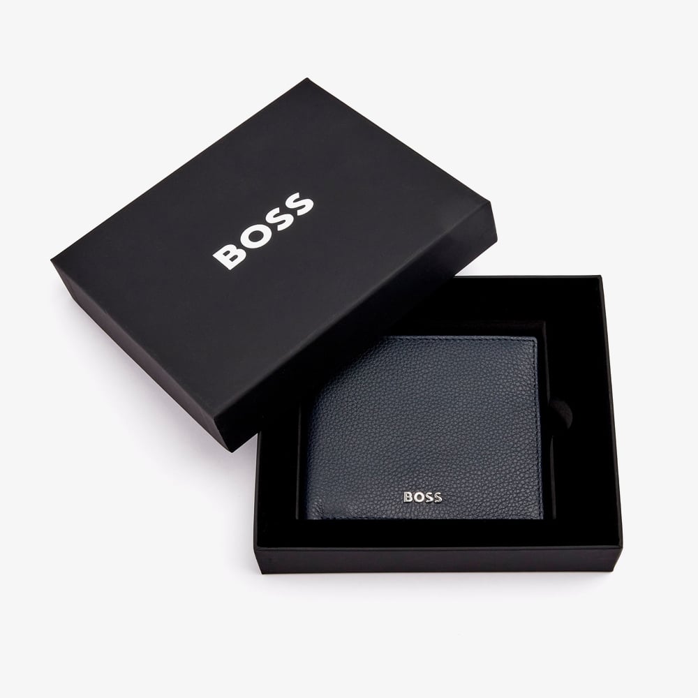BOSS Classic Grained Navy Money Wallet Wallet HLM416N