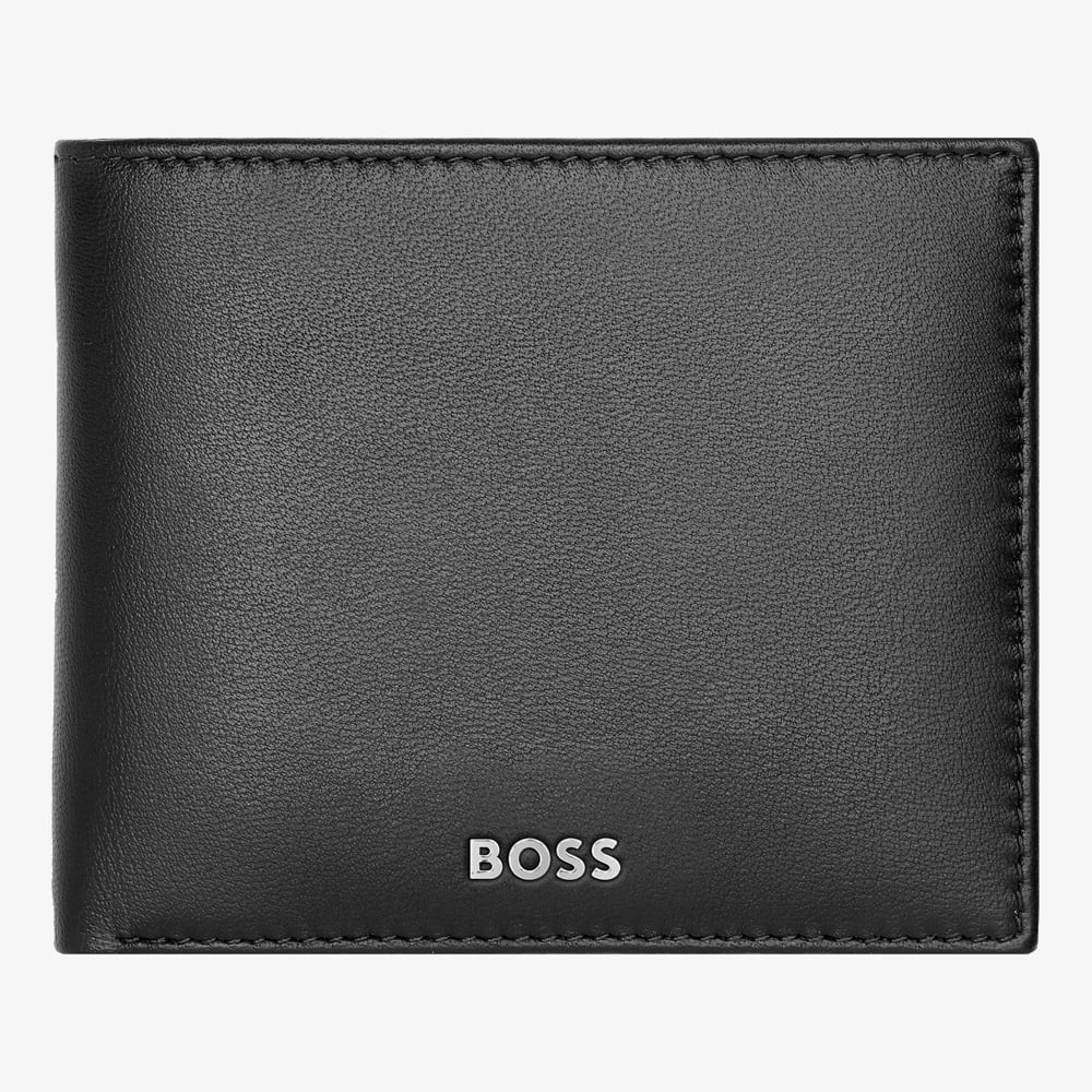 BOSS Classic Smooth Black Coins Wallet HLM403A