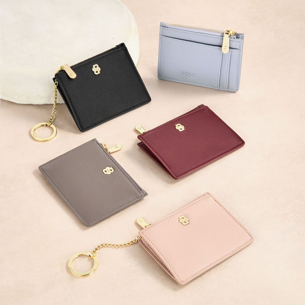 BOSS Signature Lady Nude Card Holder Purse HEK616X