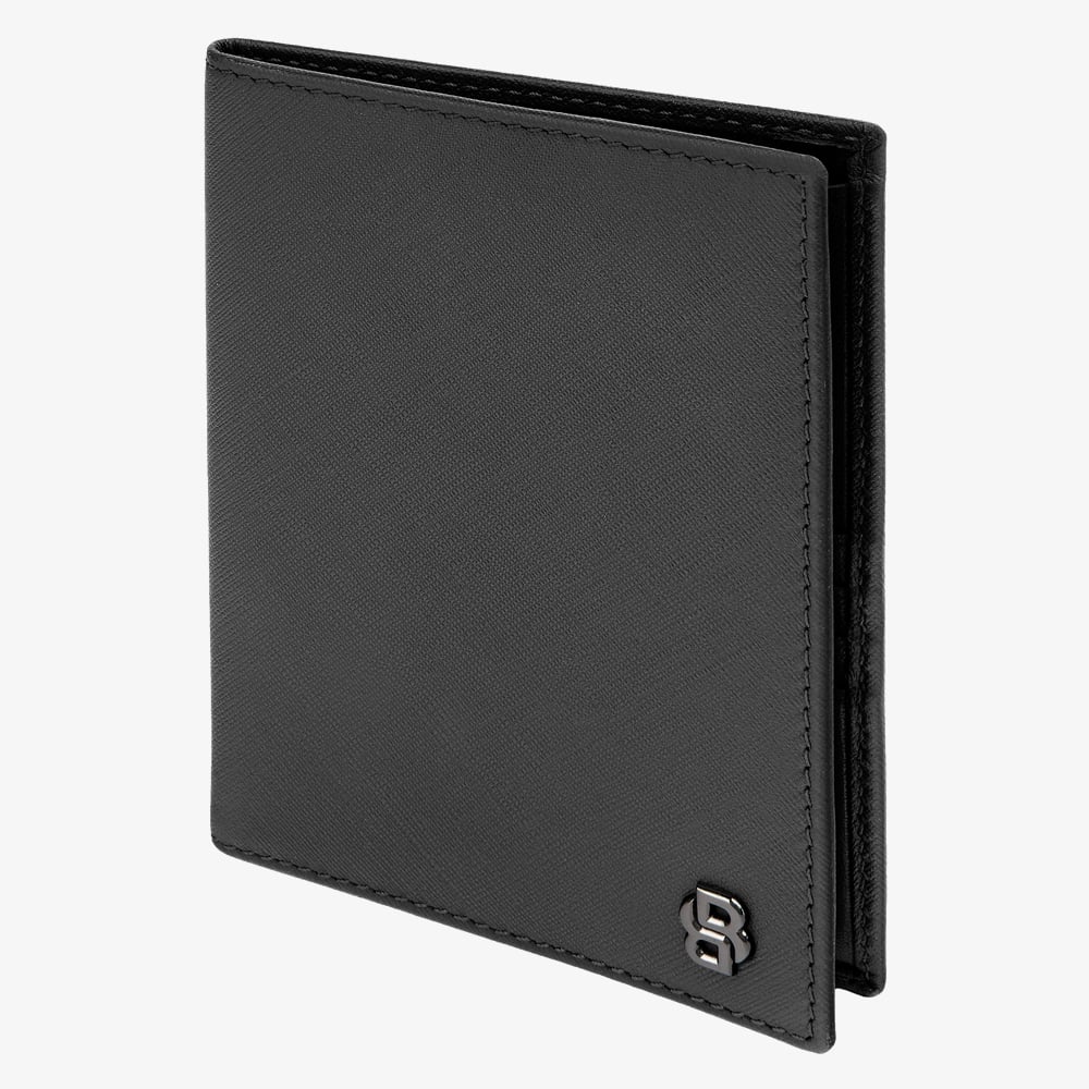 BOSS Double B Saffiano Black Passport Holder HLP526A