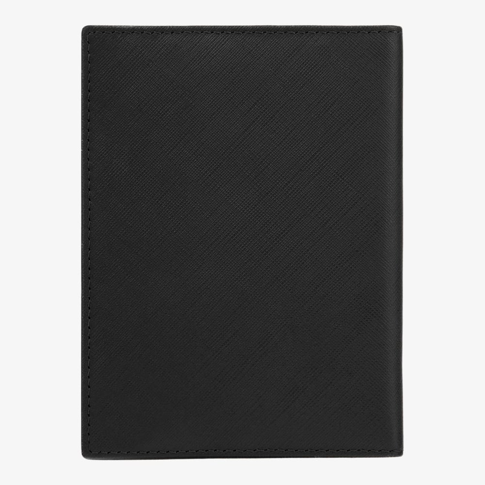 BOSS Double B Saffiano Black Passport Holder HLP526A