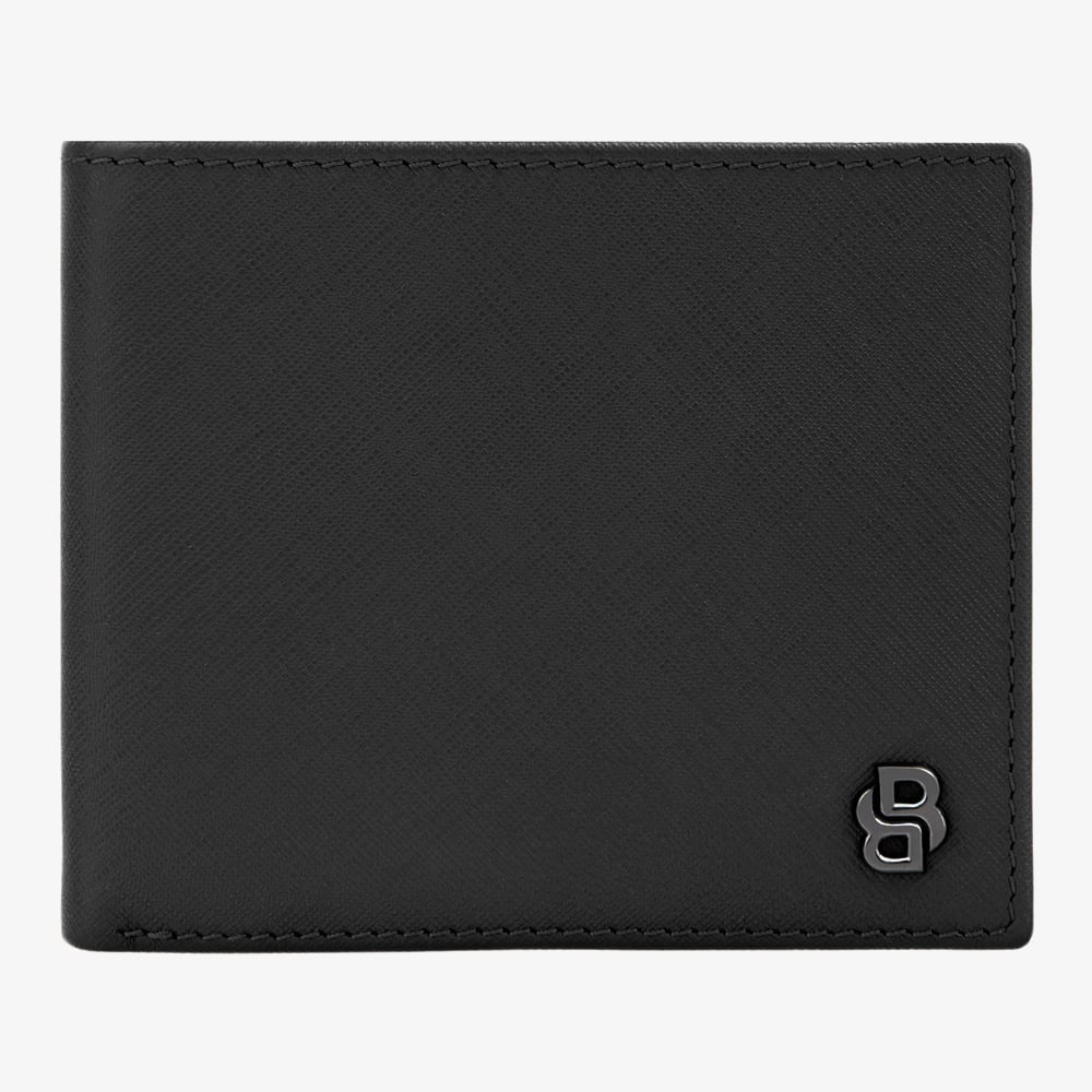 BOSS Double B Saffiano Black Wallet HLW526A