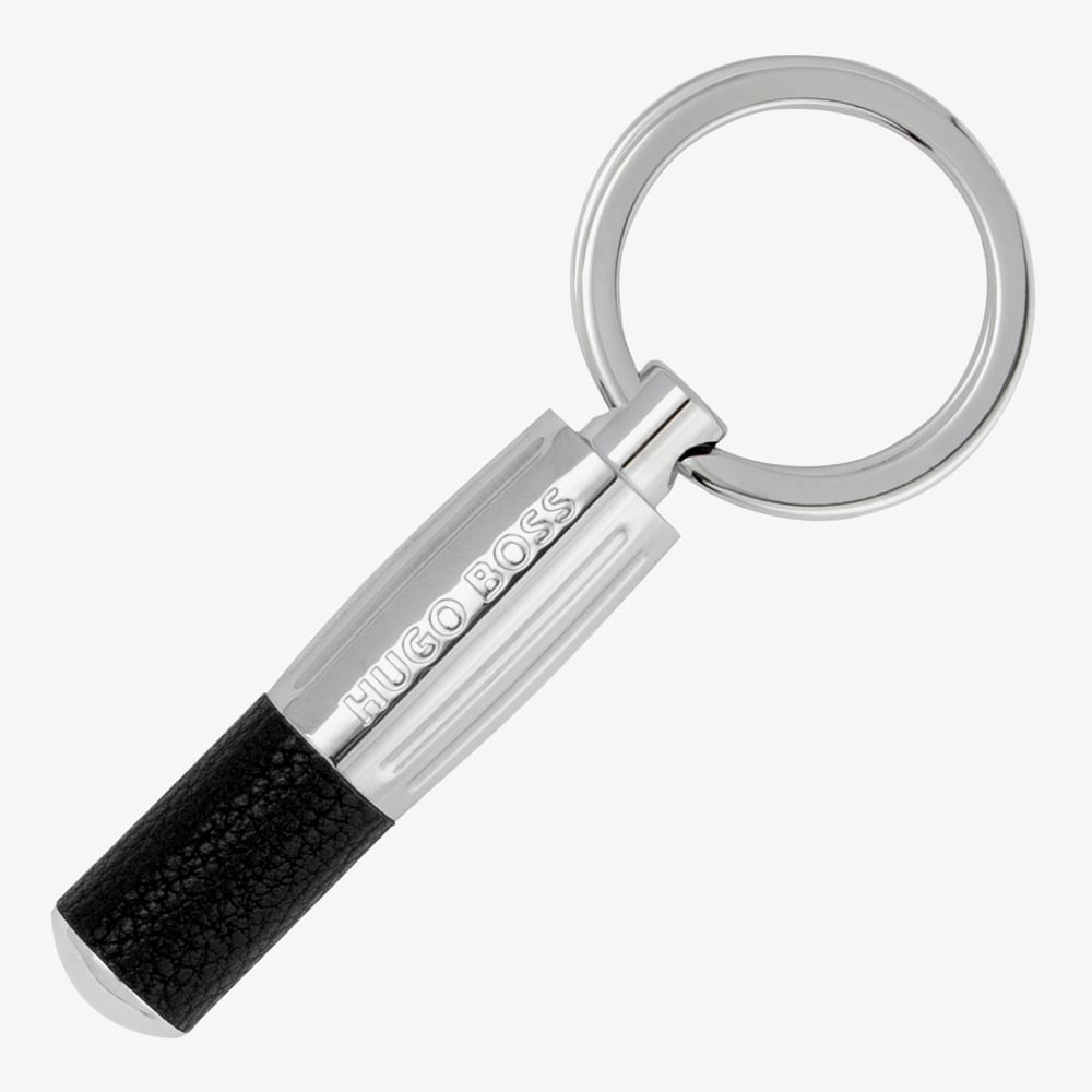 BOSS Pure Iconic Black & Chrome Keyring HAK410A
