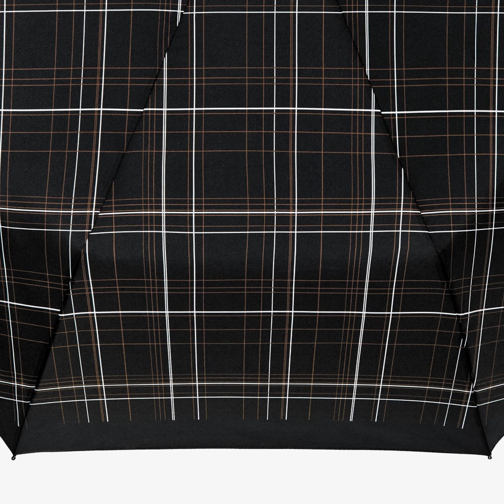 BOSS Checkered Black Pocket Umbrella HUF624A
