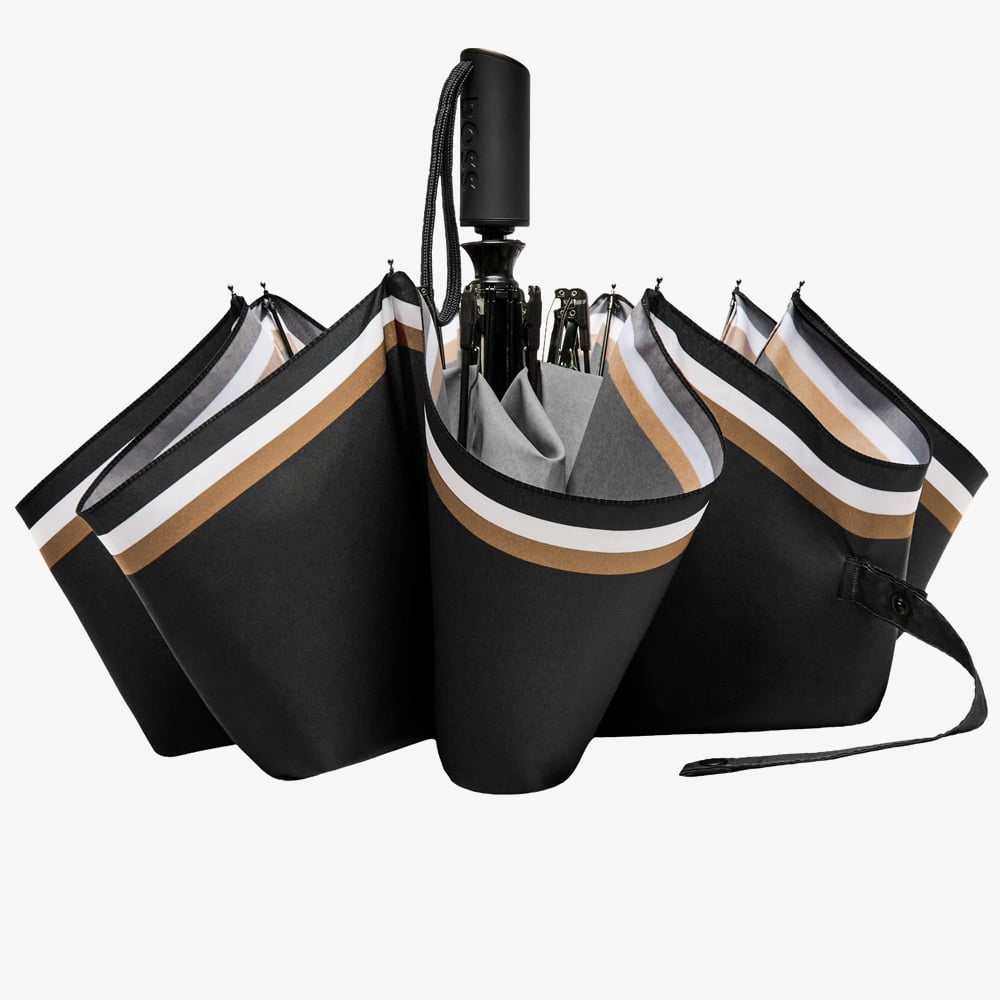 BOSS Varsity Black Pocket Umbrella HUF612A
