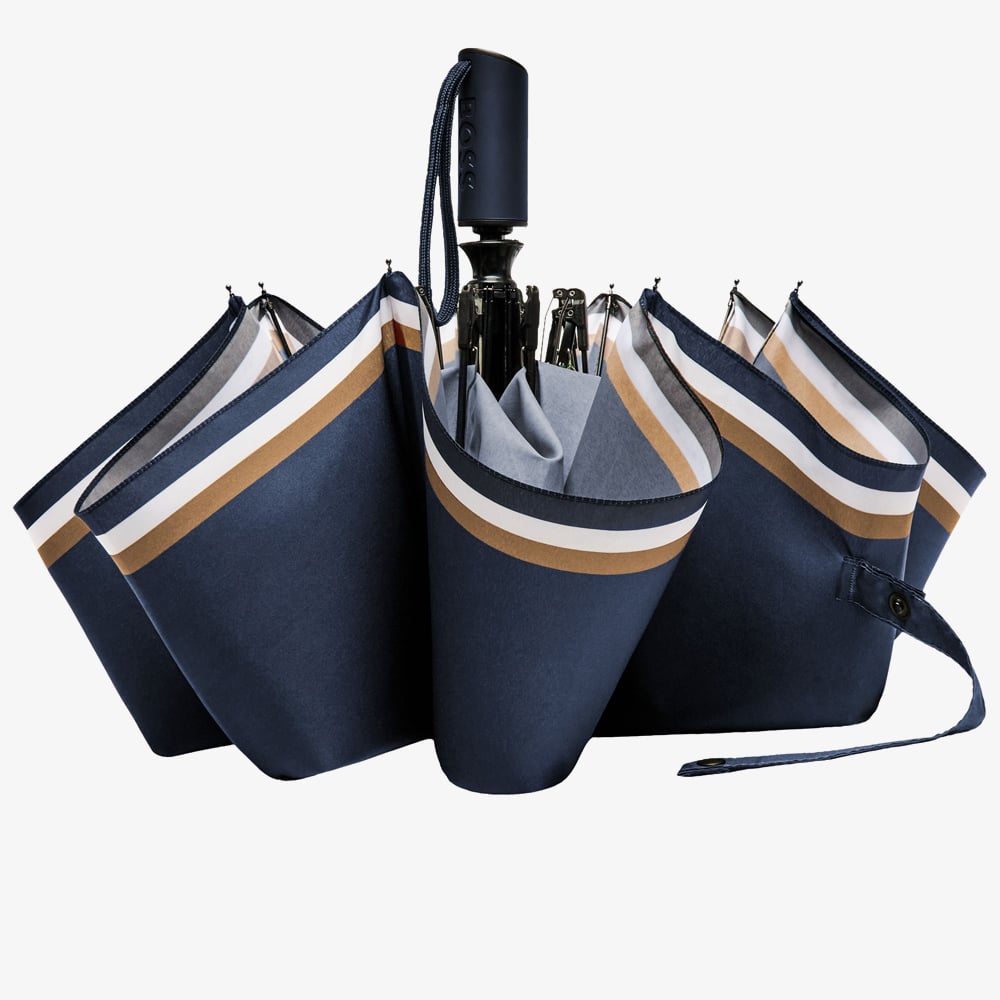 BOSS Varsity Navy Pocket Umbrella HUF612N