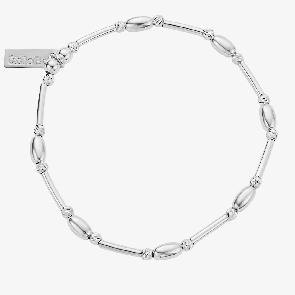 ChloBo Tiny Noodle Sterling Silver Sparkle Bracelet SBGWP26 (GWP)