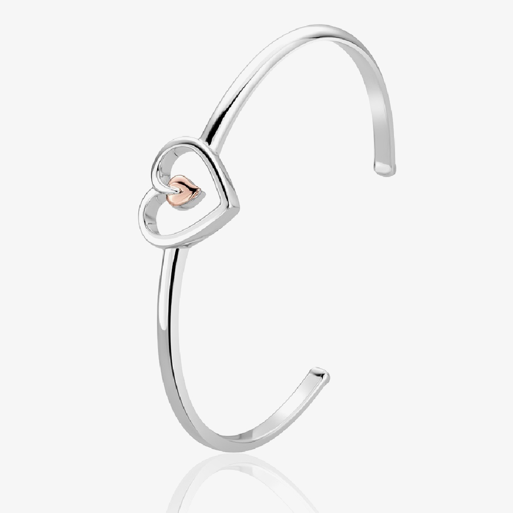Clogau Tree of Life Heart Bangle 3STLHBG7