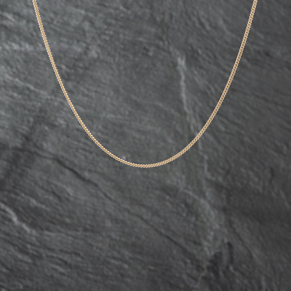 Pre-Owned 9ct Yellow Gold 18 Inch Curb Chain 41021552