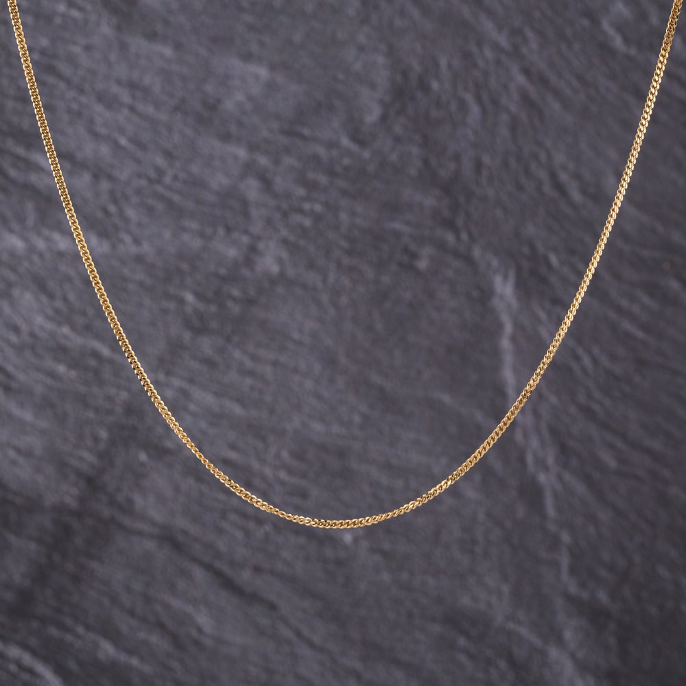 Pre-Owned 9ct Yellow Gold 18 Inch Curb Chain 41021658