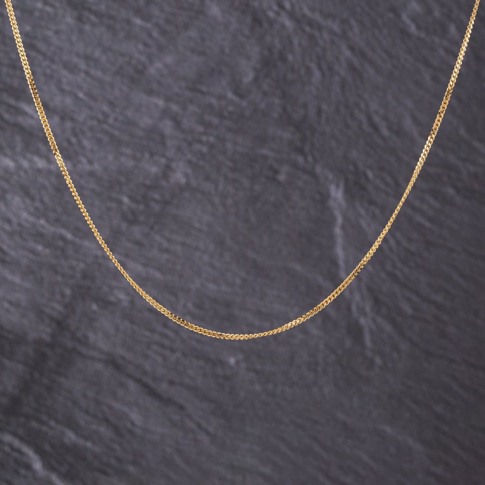 Pre-Owned 9ct Yellow Gold 18 Inch Curb Chain 41021660